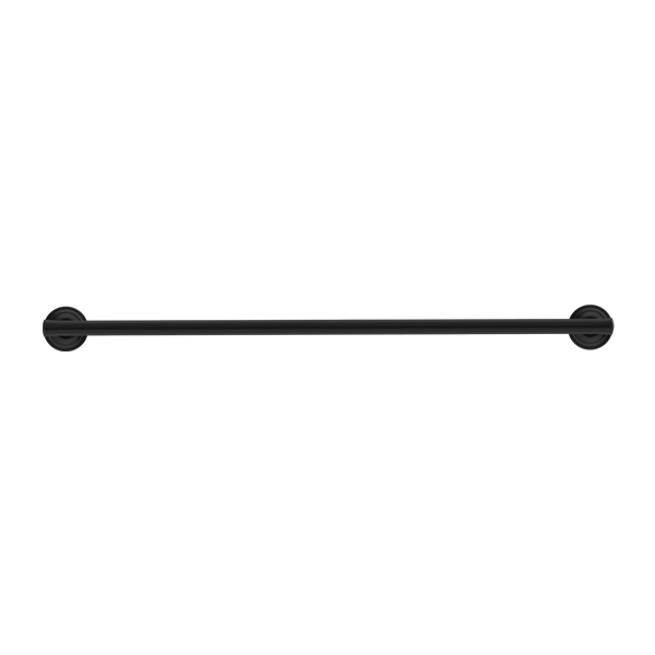 NERO YORK NON-HEATED DOUBLE TOWEL RAIL 600MM MATTE BLACK