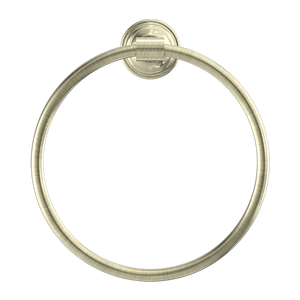 NERO YORK TOWEL RING 199MM AGED BRASS