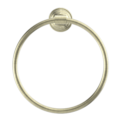 NERO YORK TOWEL RING 199MM AGED BRASS