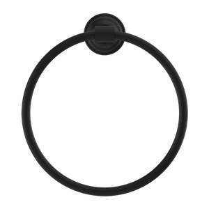 NERO YORK TOWEL RING 199MM MATTE BLACK