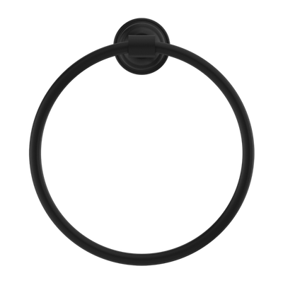 NERO YORK TOWEL RING 199MM MATTE BLACK