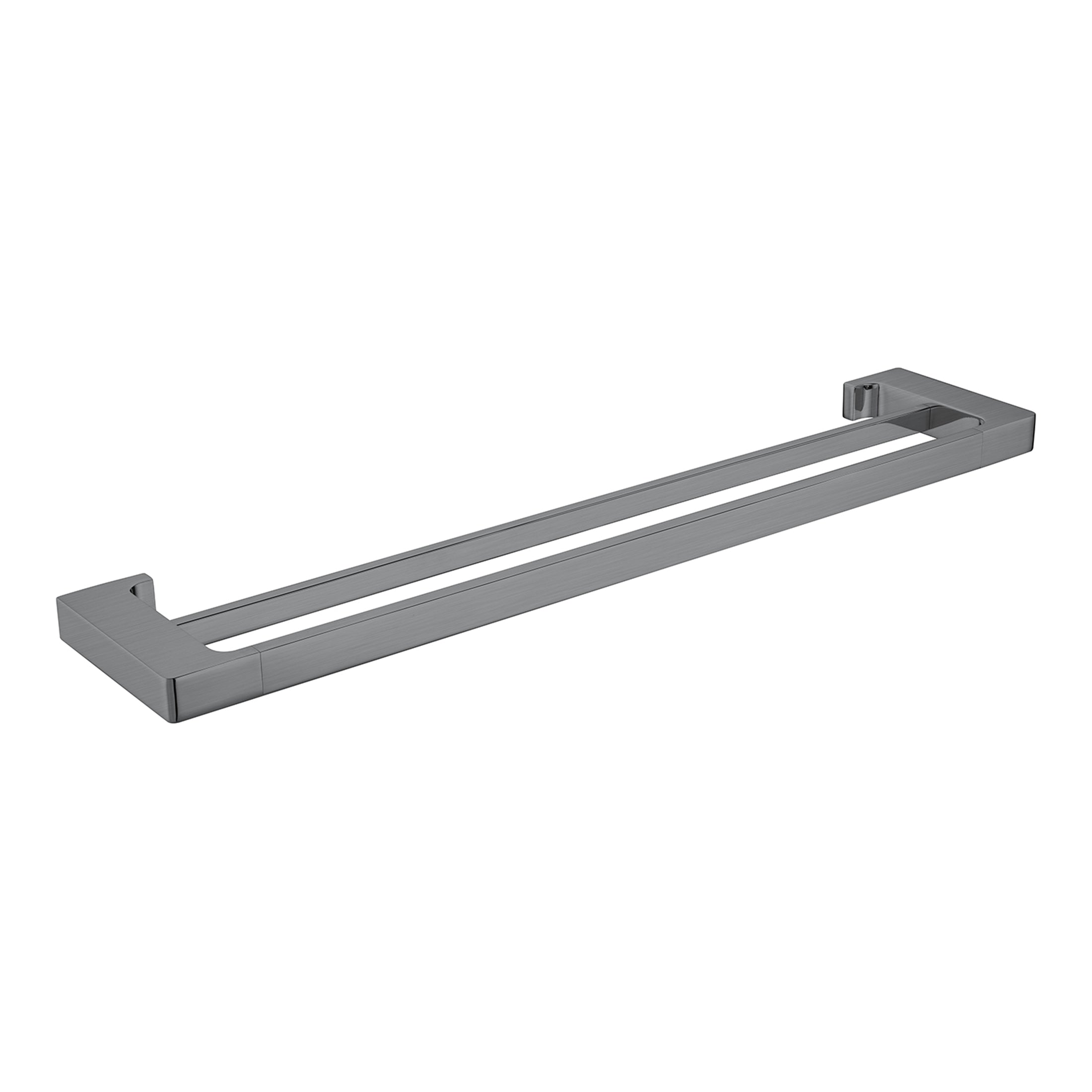 NERO PEARL NON-HEATED DOUBLE TOWEL RAIL GUN METAL (AVAILABLE IN 600MM AND 800MM)