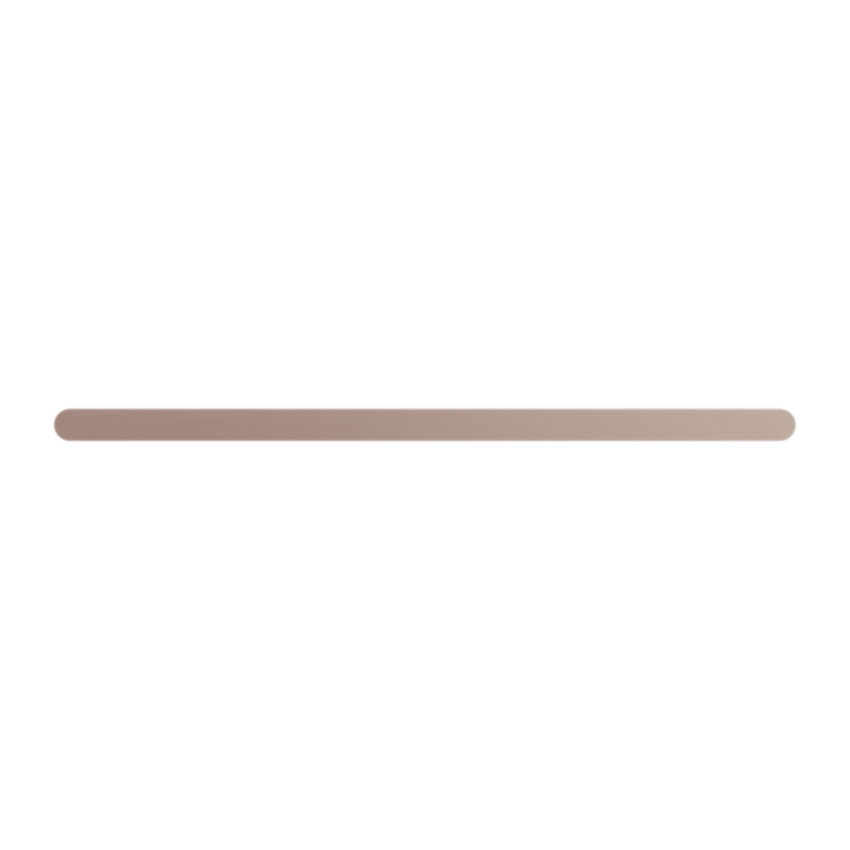 NERO BIANCA NON-HEATED DOUBLE TOWEL RAIL BRUSHED BRONZE (AVAILABLE IN 600MM AND 800MM)