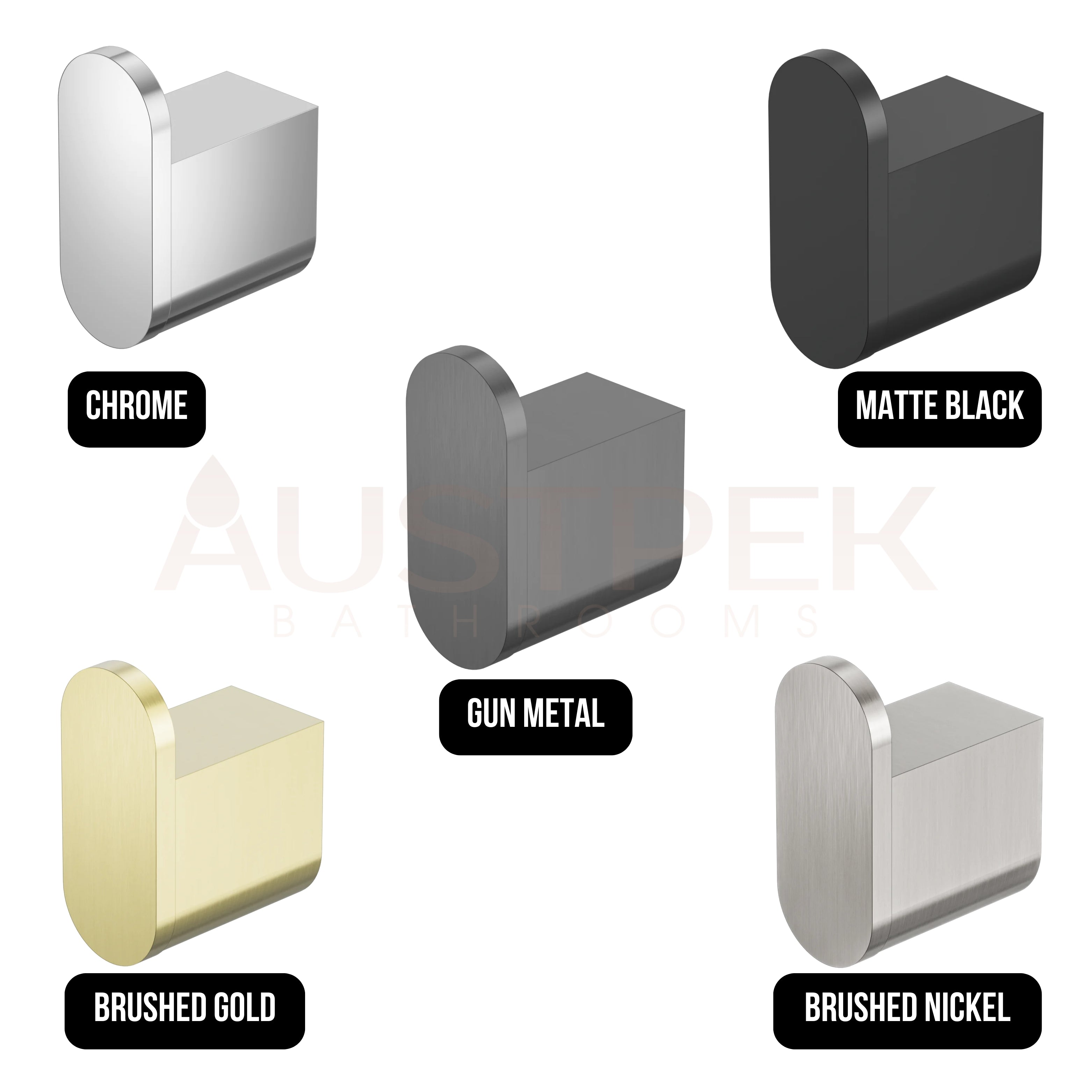 NERO BIANCA ROBE HOOK 45MM MATTE BLACK