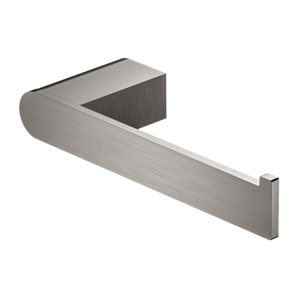 NERO BIANCA TOILET ROLL HOLDER 180MM BRUSHED NICKEL