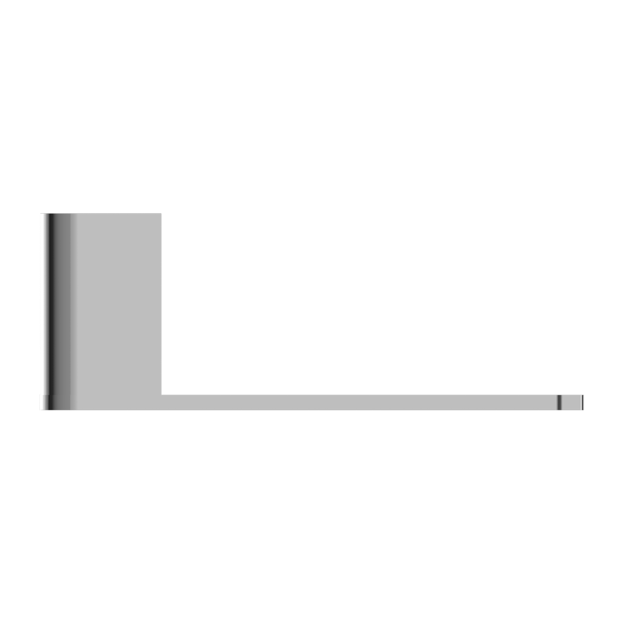 NERO BIANCA TOILET ROLL HOLDER 180MM CHROME