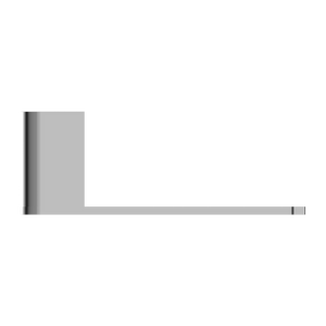 NERO BIANCA TOILET ROLL HOLDER 180MM CHROME