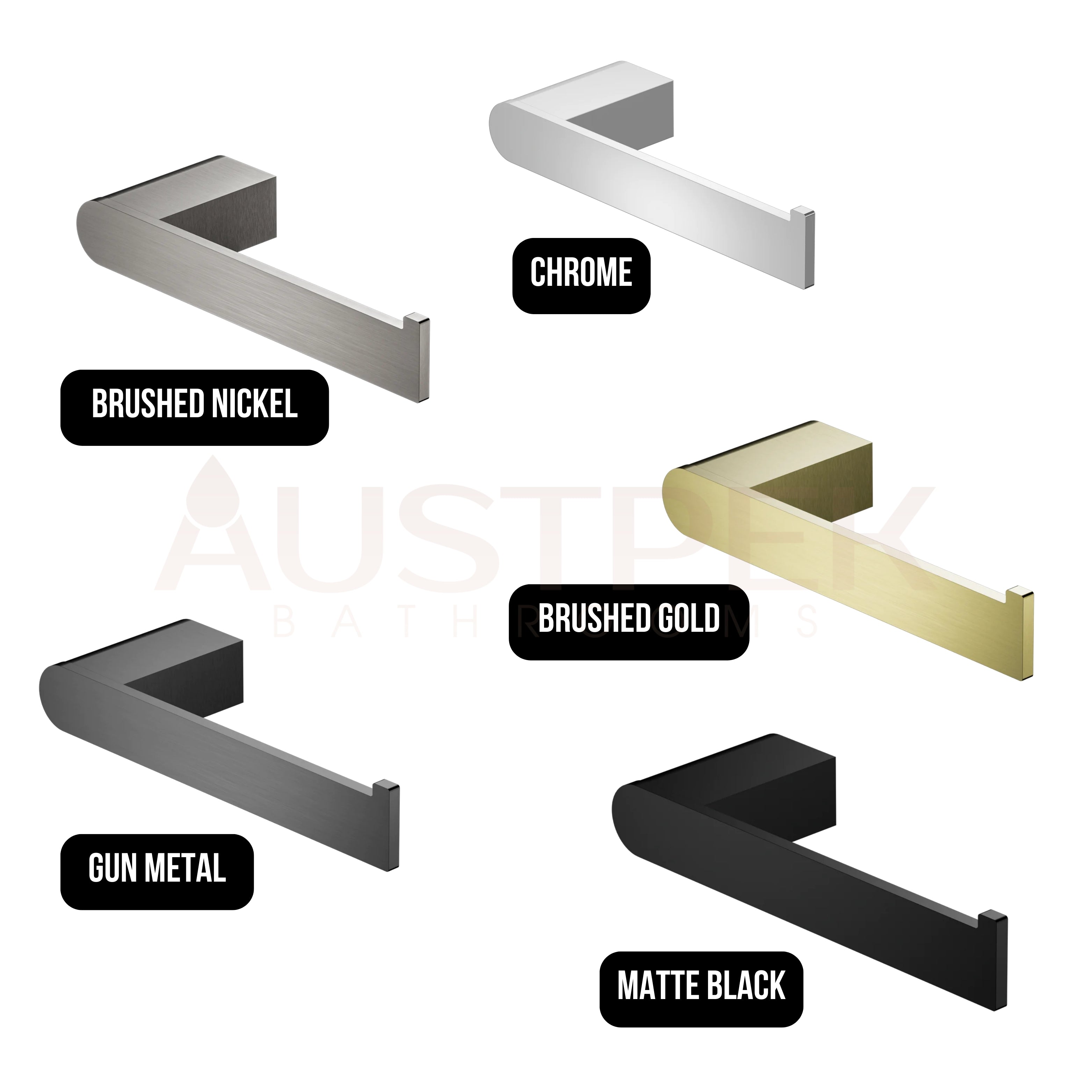 NERO BIANCA TOILET ROLL HOLDER 180MM BRUSHED GOLD