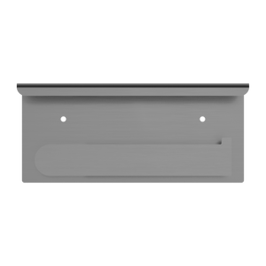 NERO BIANCA TOILET ROLL HOLDER WITH PHONE HOLDER 185MM GUN METAL