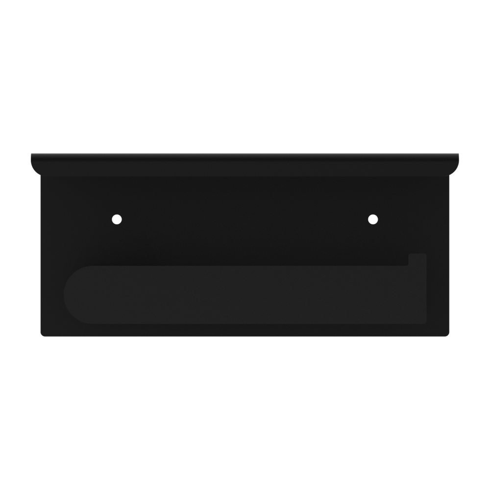 NERO BIANCA TOILET ROLL HOLDER WITH PHONE HOLDER 185MM MATTE BLACK