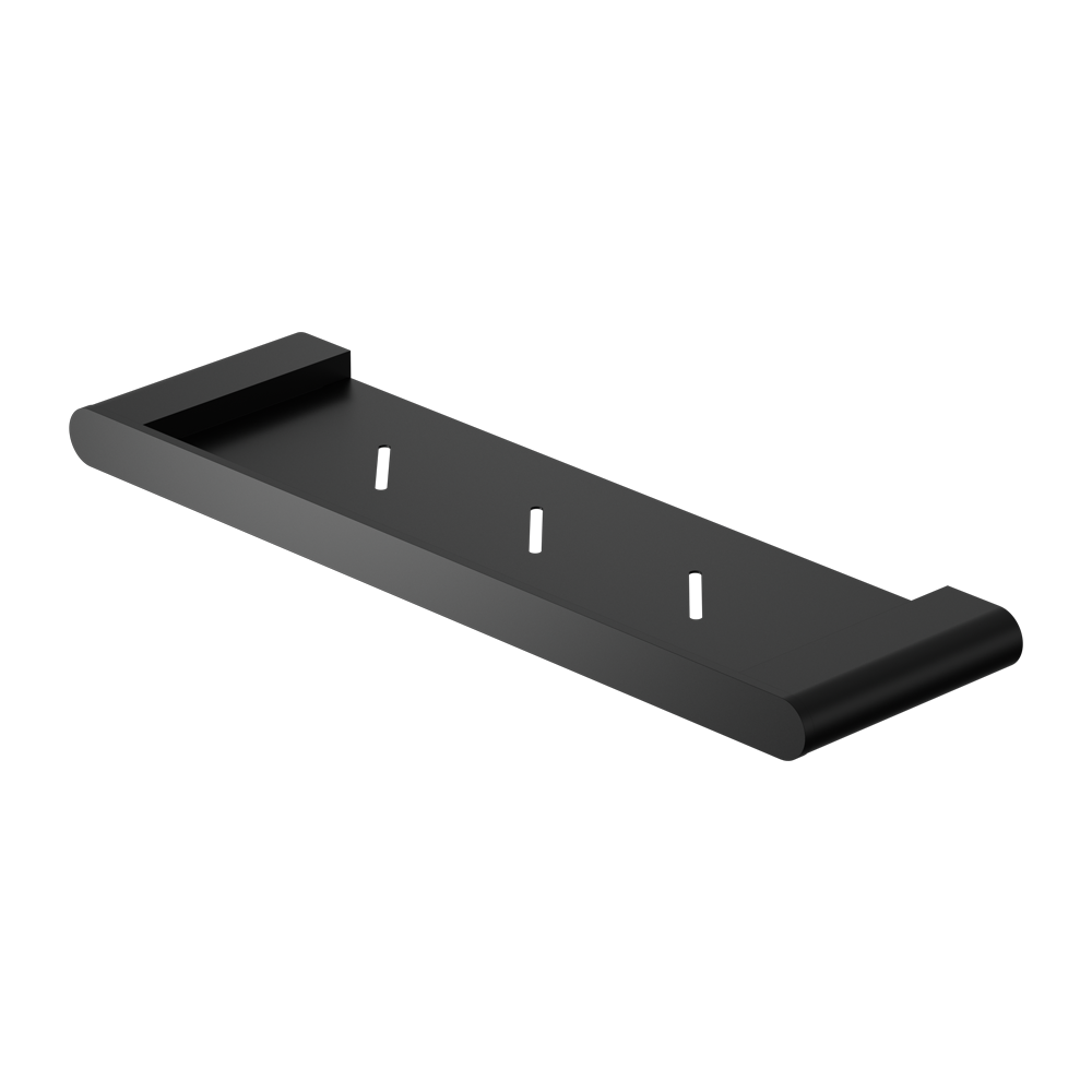NERO BIANCA METAL SHOWER SHELF 423MM MATTE BLACK