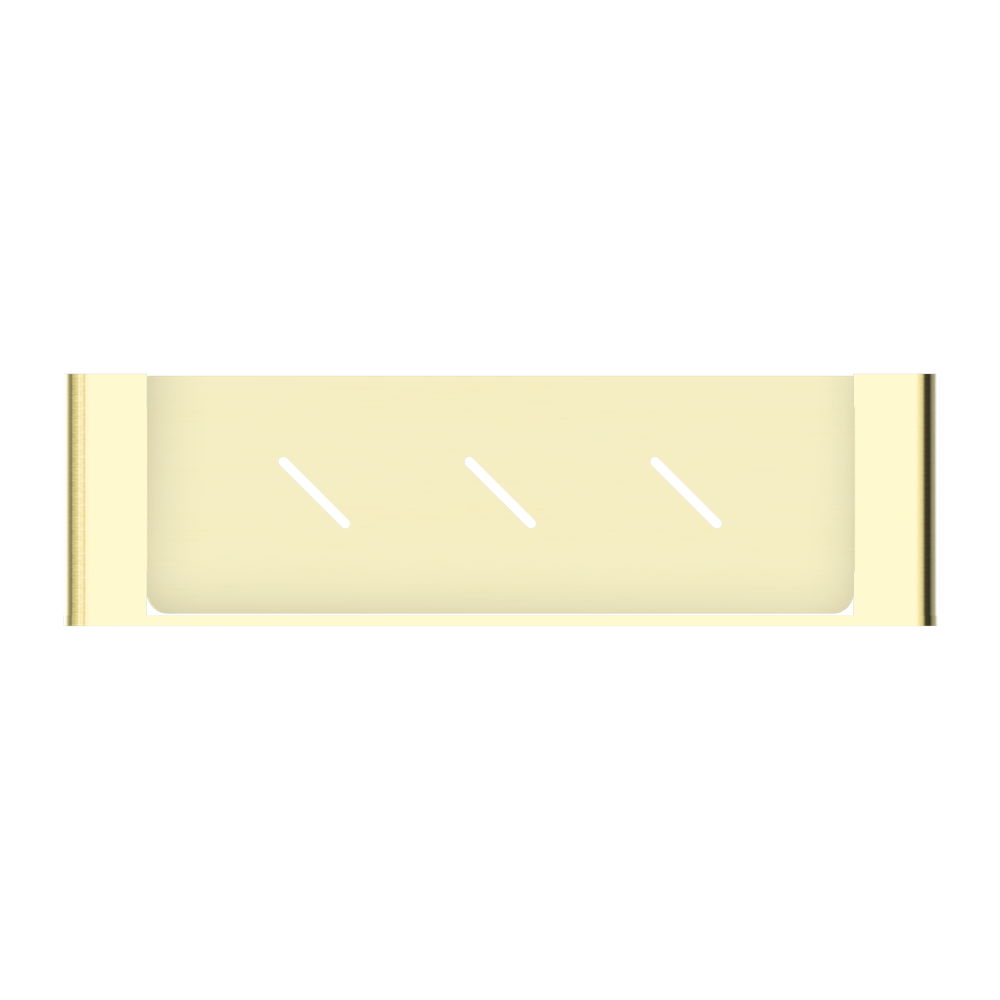 NERO BIANCA METAL SHOWER SHELF 423MM BRUSHED GOLD