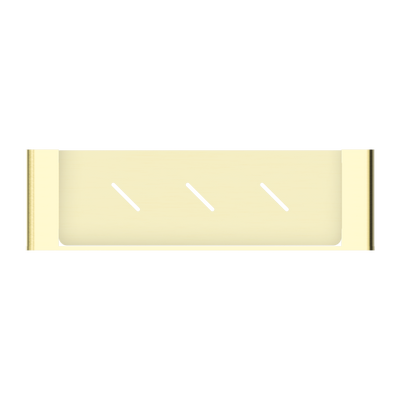 NERO BIANCA METAL SHOWER SHELF 423MM BRUSHED GOLD