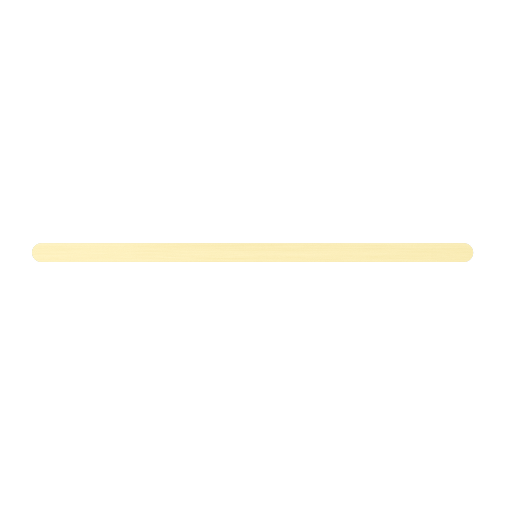 NERO BIANCA NON-HEATED TOWEL RACK 600MM BRUSHED GOLD