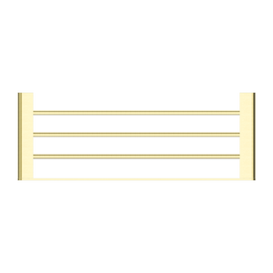 NERO BIANCA NON-HEATED TOWEL RACK 600MM BRUSHED GOLD
