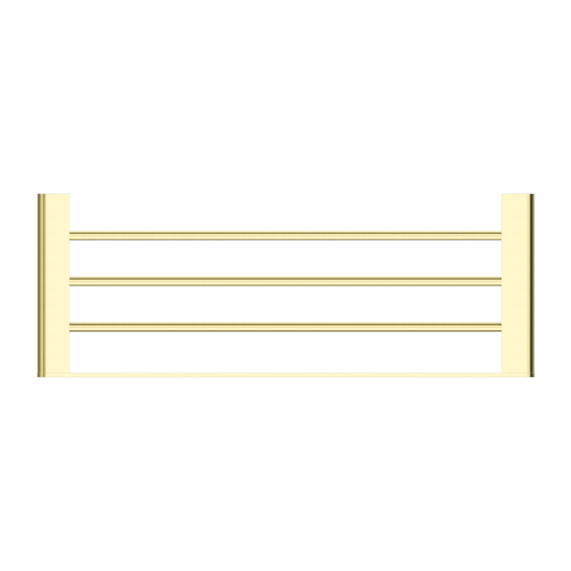 NERO BIANCA NON-HEATED TOWEL RACK 600MM BRUSHED GOLD