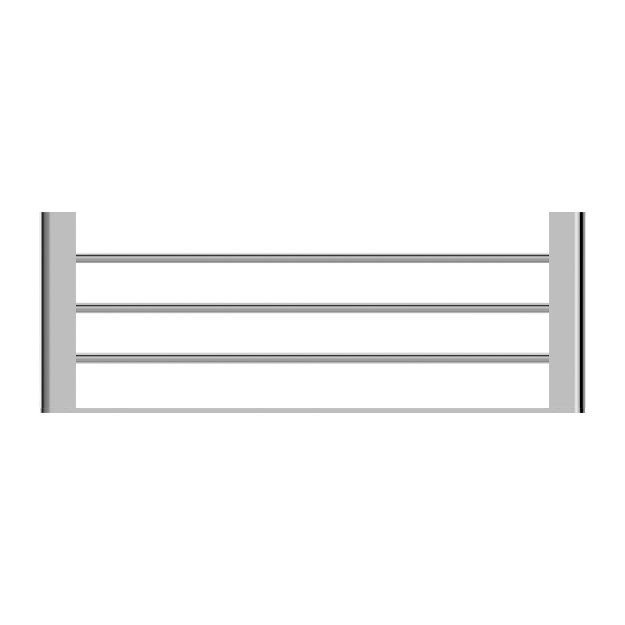 NERO BIANCA NON-HEATED TOWEL RACK 600MM CHROME
