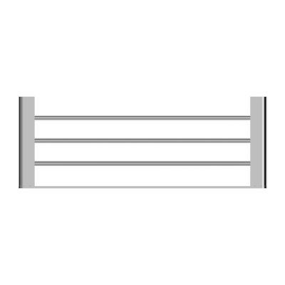 NERO BIANCA NON-HEATED TOWEL RACK 600MM CHROME