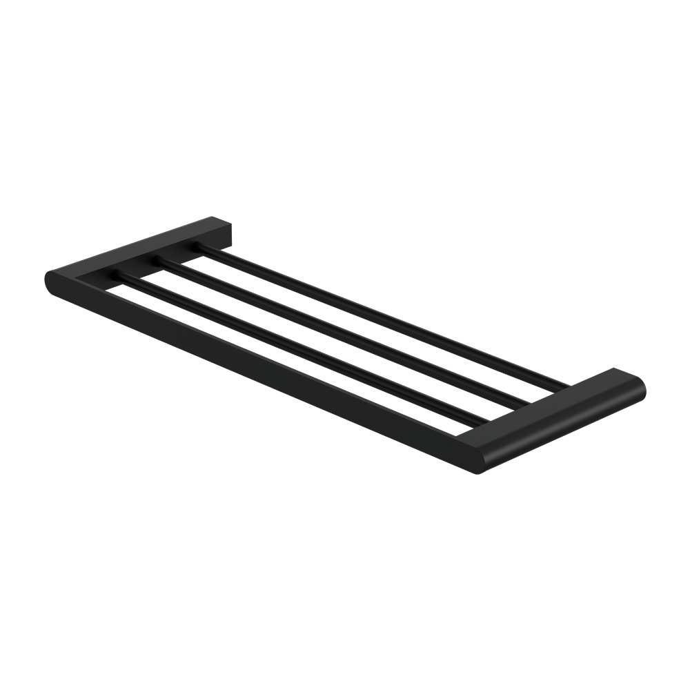 NERO BIANCA NON-HEATED TOWEL RACK 600MM MATTE BLACK