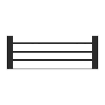 NERO BIANCA NON-HEATED TOWEL RACK 600MM MATTE BLACK