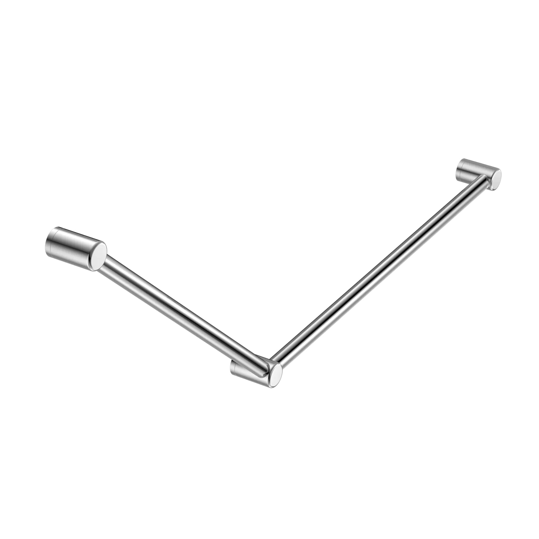 NERO MECCA CARE 32MM DDA ACCESSIBLE TOILET GRAB RAIL SET 45 DEGREE 750X900MM CHROME