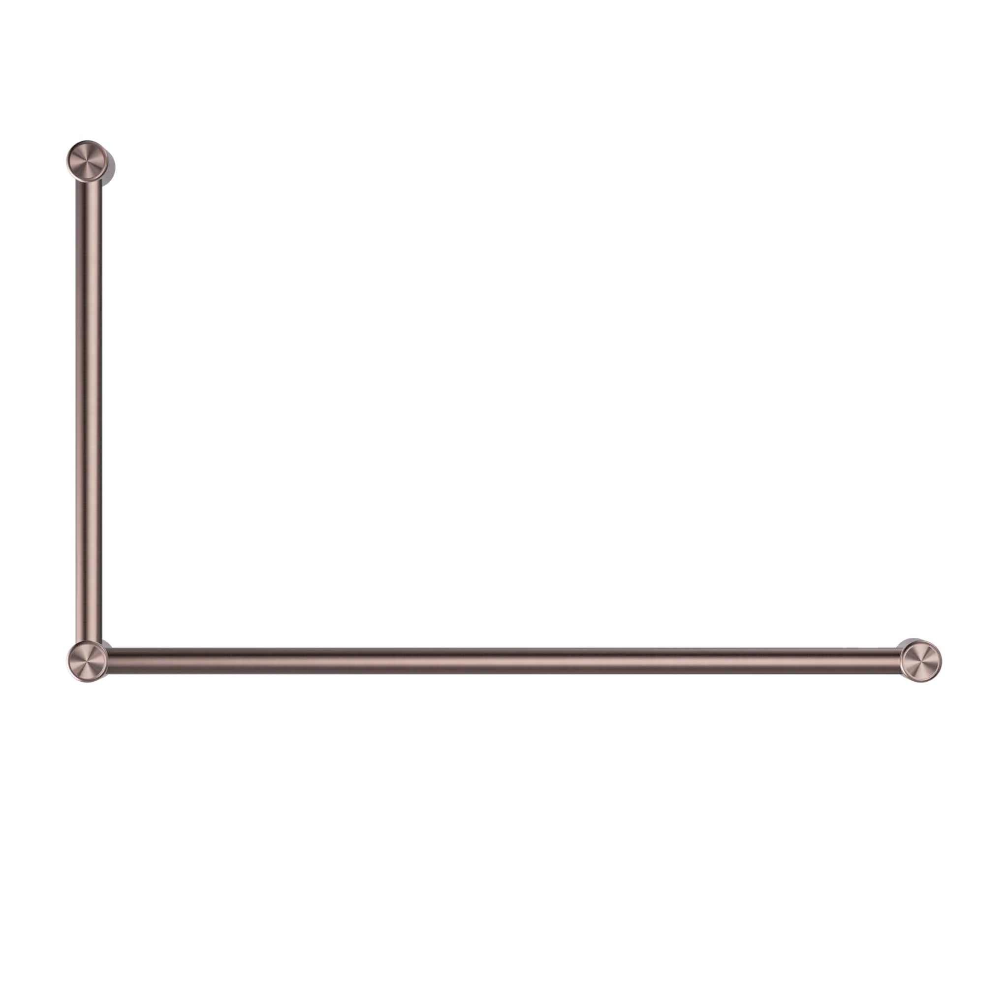 NERO MECCA CARE 32MM DDA ACCESSIBLE TOILET GRAB RAIL SET 90 DEGREE 600X1000MM BRUSHED BRONZE