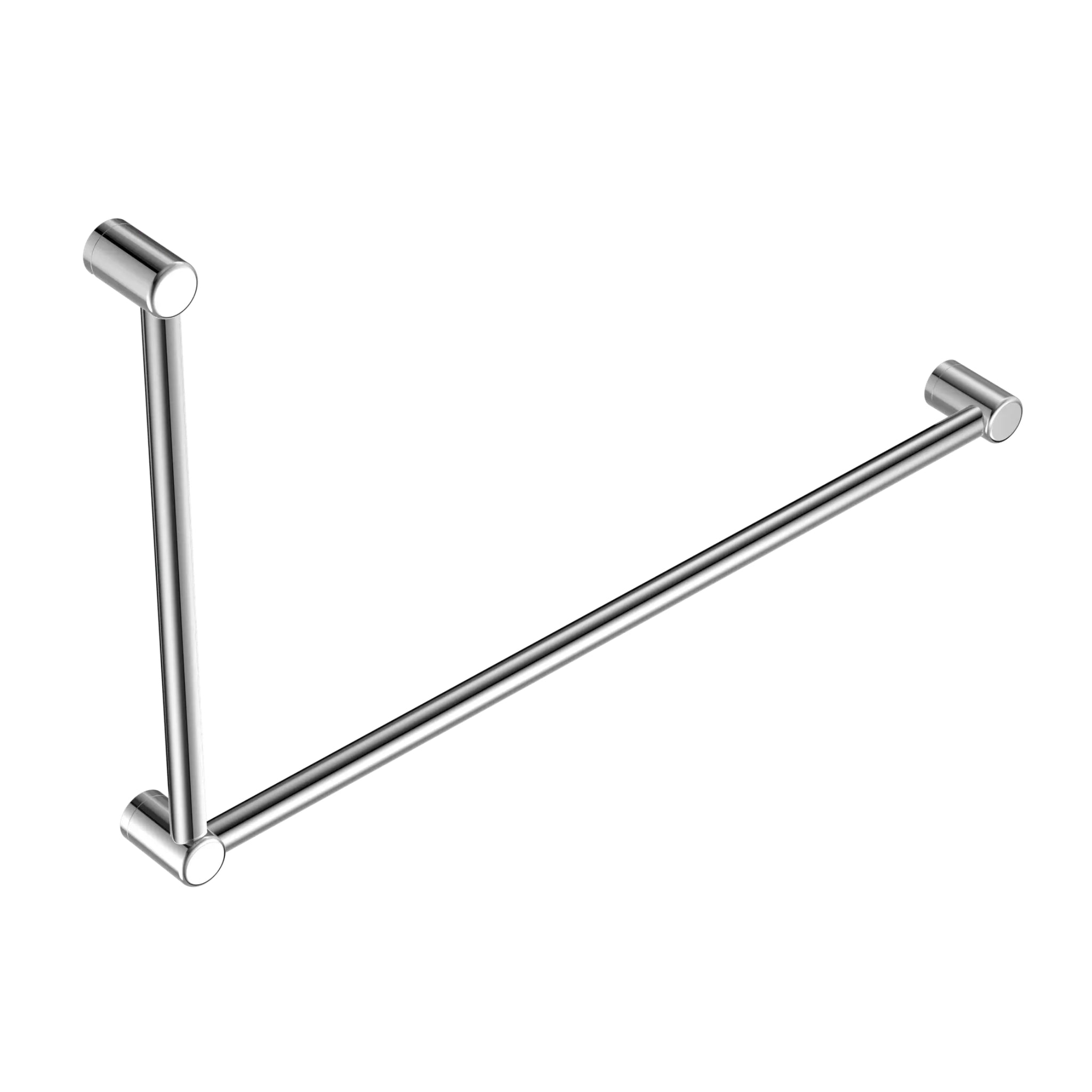 NERO MECCA CARE 32MM DDA ACCESSIBLE TOILET GRAB RAIL SET 90 DEGREE 600X1000MM CHROME