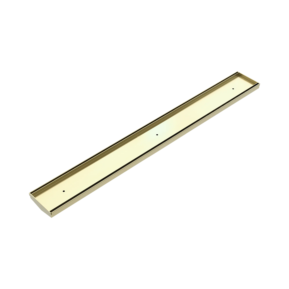 NERO TILE INSERT V CHANNEL 900X106MM FLOOR GRATE WITHOUT OUTLET BRUSHED GOLD