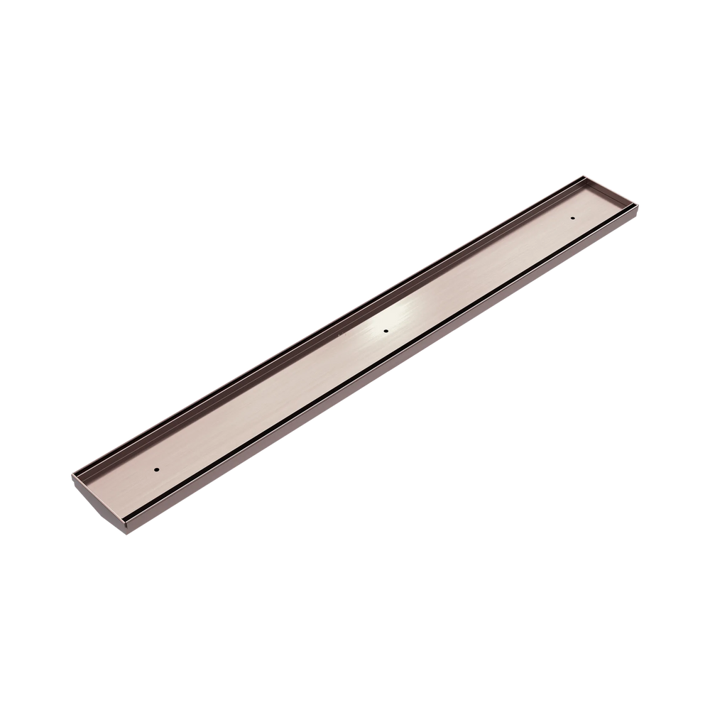 NERO TILE INSERT V CHANNEL 900X106MM FLOOR GRATE WITHOUT OUTLET BRUSHED BRONZE