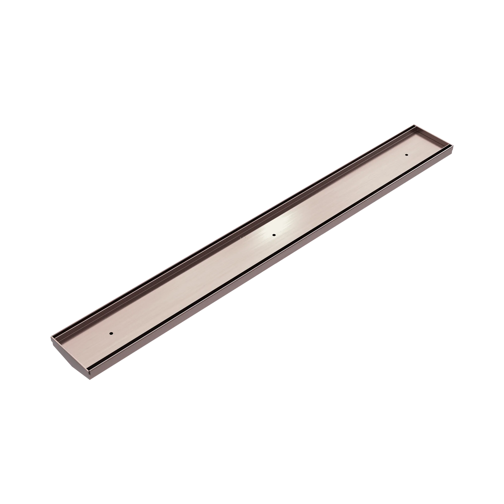 NERO TILE INSERT V CHANNEL 900X106MM FLOOR GRATE WITHOUT OUTLET BRUSHED BRONZE