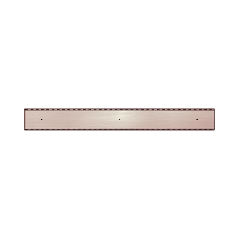 NERO TILE INSERT V CHANNEL 900X106MM FLOOR GRATE WITHOUT OUTLET BRUSHED BRONZE