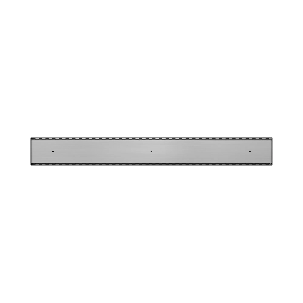 NERO TILE INSERT V CHANNEL 900X106MM FLOOR GRATE WITHOUT OUTLET GUN METAL