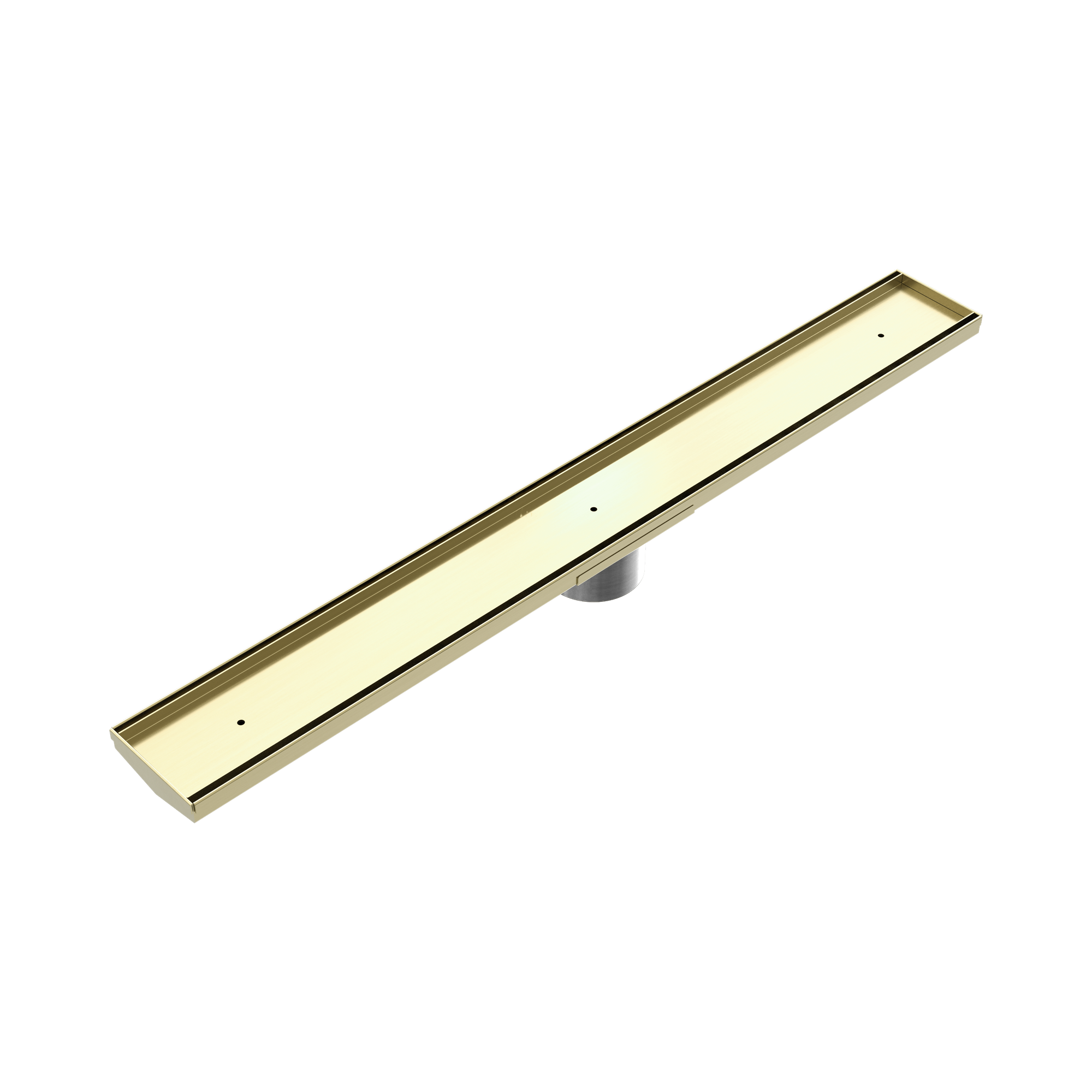 NERO V CHANNEL TILE INSERT FLOOR GRATE 900MM BRUSHED GOLD (AVAILABLE IN 90MM AND 80MM OUTLET)