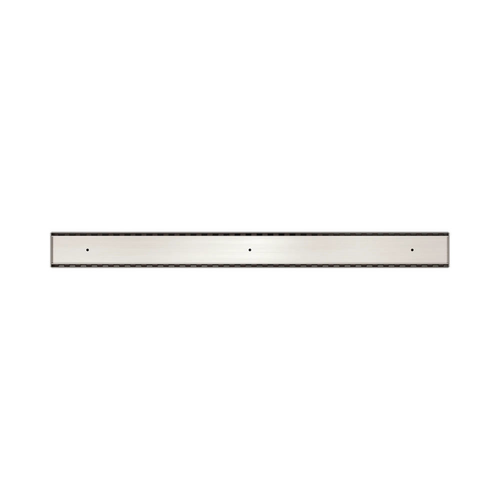 NERO TILE INSERT V CHANNEL 900X82MM FLOOR GRATE WITHOUT OUTLET BRUSHED NICKEL