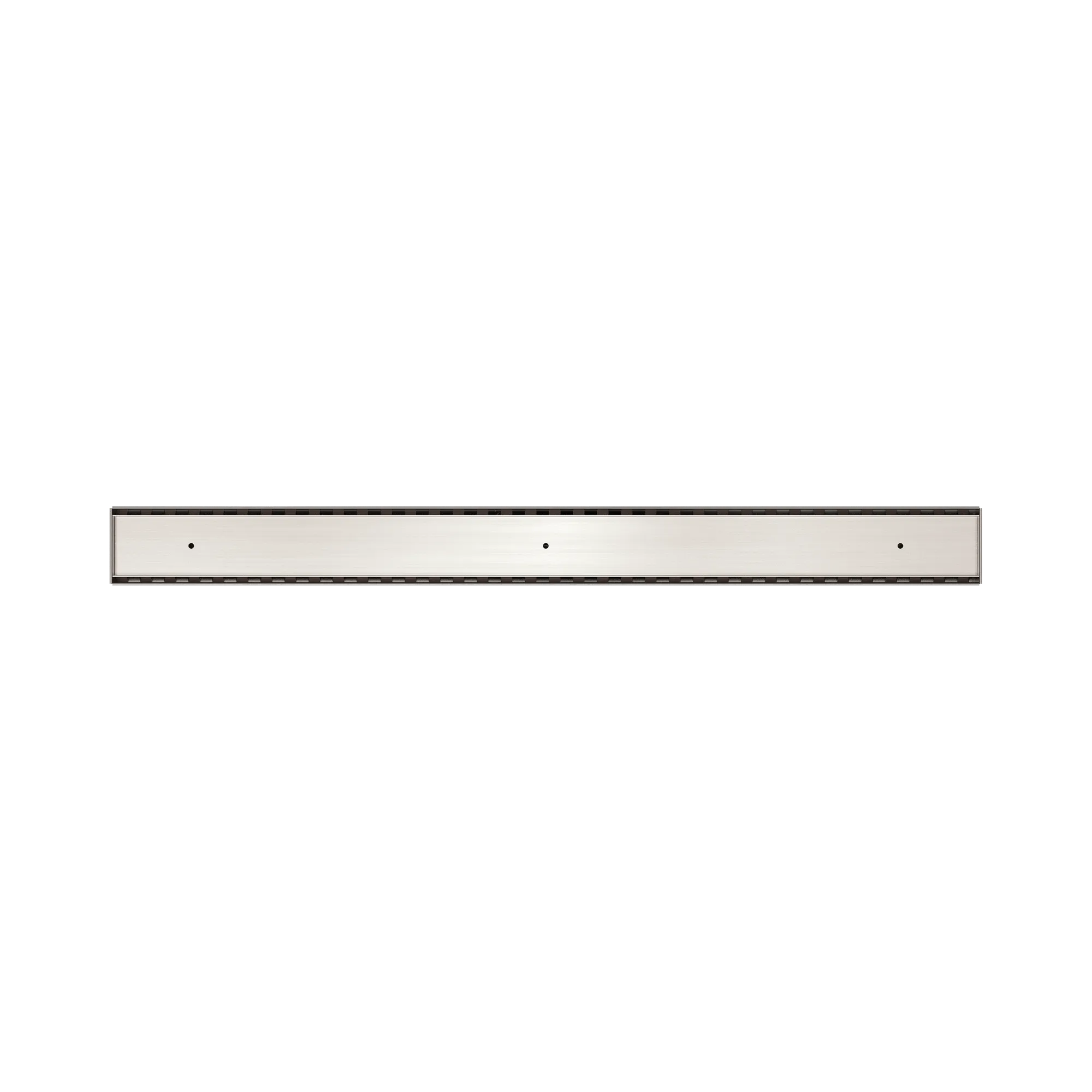 NERO TILE INSERT V CHANNEL 900X82MM FLOOR GRATE WITHOUT OUTLET BRUSHED NICKEL