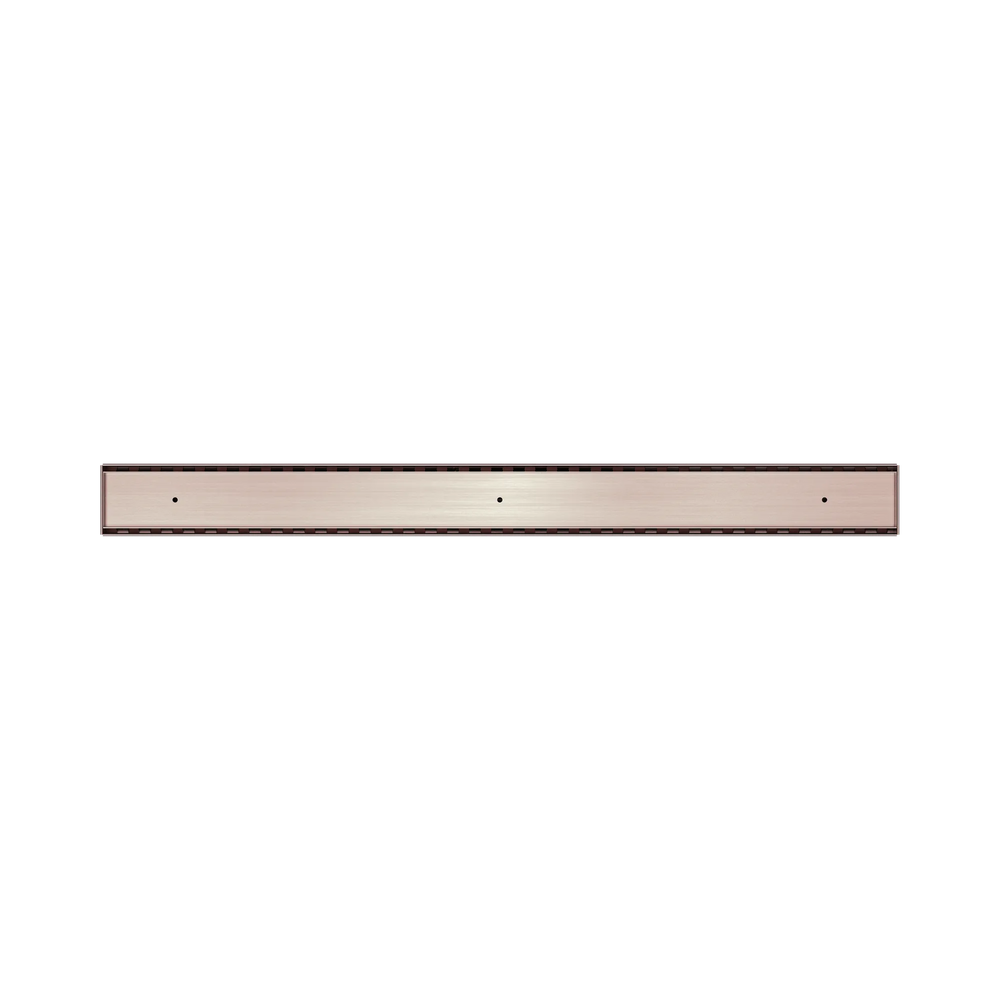 NERO TILE INSERT V CHANNEL 900X82MM FLOOR GRATE WITHOUT OUTLET BRUSHED BRONZE