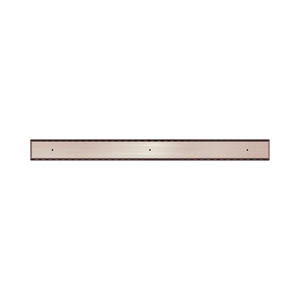 NERO TILE INSERT V CHANNEL 900X82MM FLOOR GRATE WITHOUT OUTLET BRUSHED BRONZE