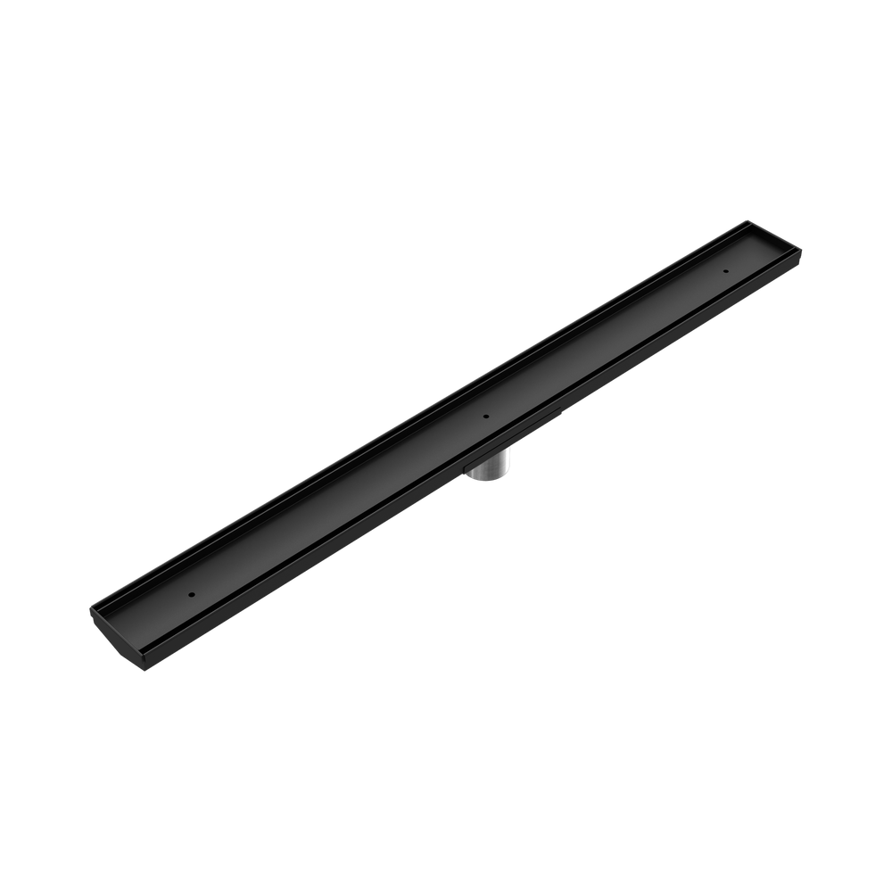 NERO V CHANNEL TILE INSERT FLOOR GRATE 900MM MATTE BLACK