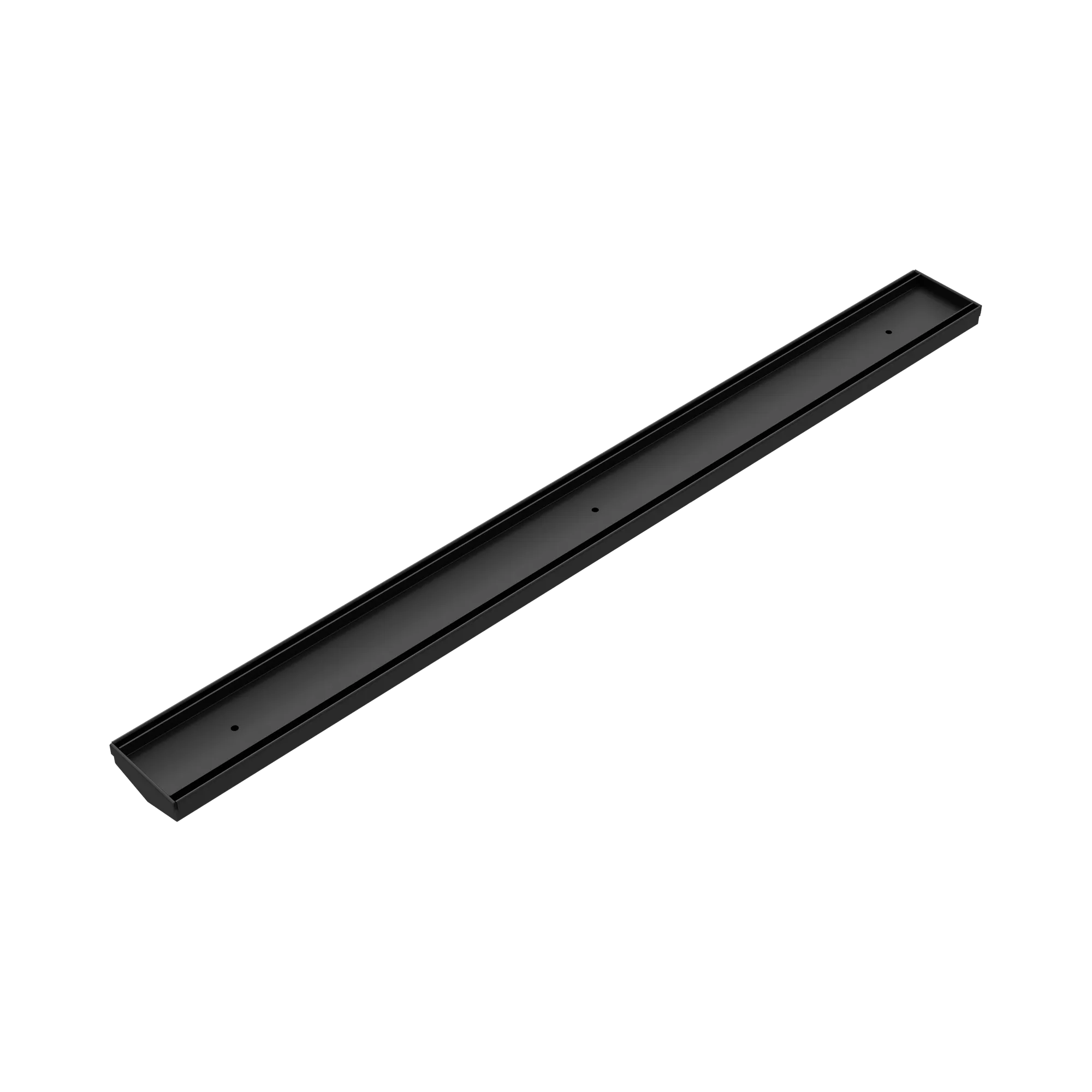 NERO TILE INSERT V CHANNEL 900X82MM FLOOR GRATE WITHOUT OUTLET MATTE BLACK