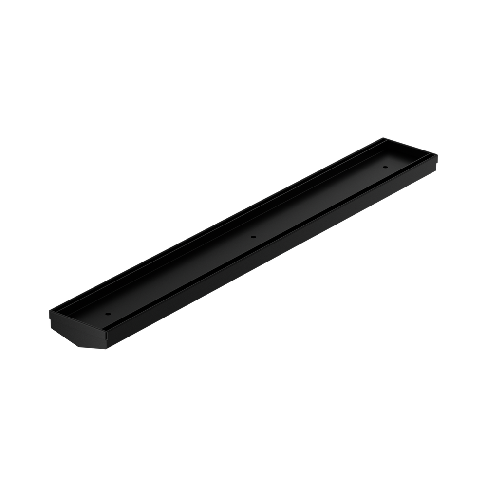NERO V CHANNEL TILE INSERT FLOOR GRATE WITHOUT OUTLET MATTE BLACK (AVAILABLE IN 600MM AND 1200MM)