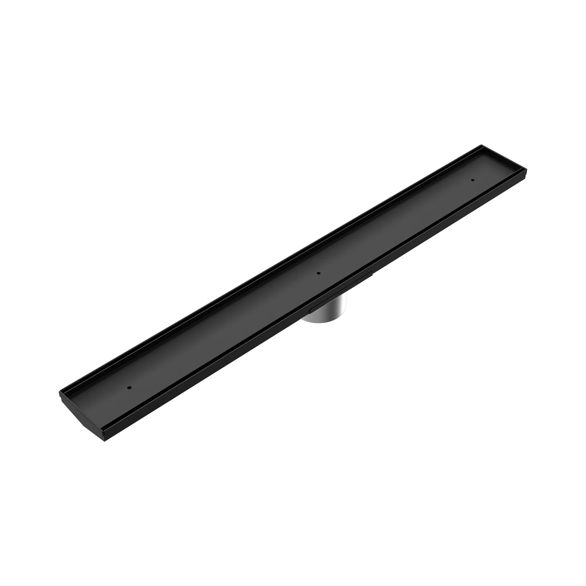 NERO TILE INSERT V CHANNEL 800X106MM FLOOR GRATE 90MM OUTLET MATTE BLACK