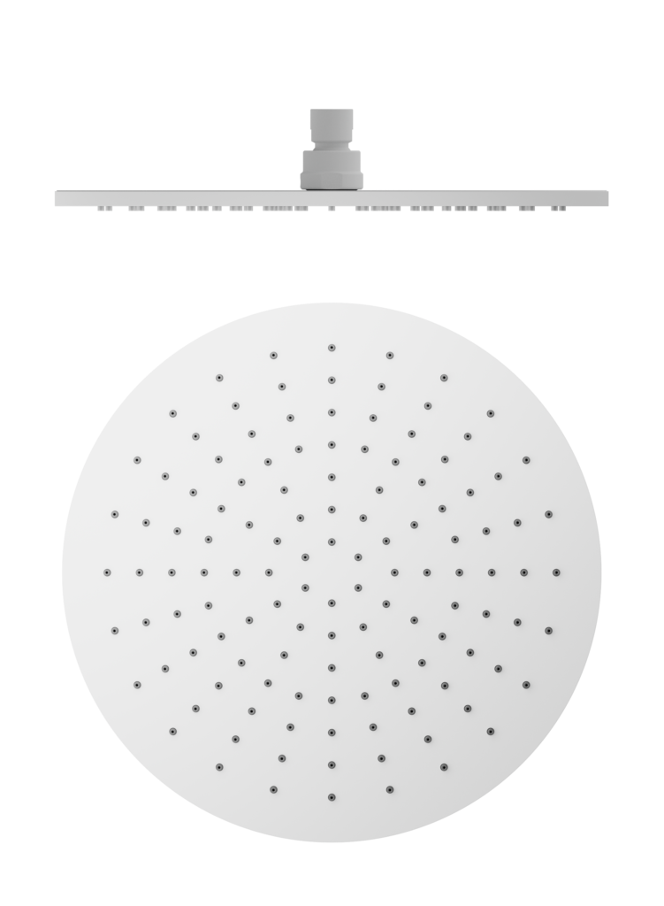 NERO ROUND SHOWER HEAD 300MM MATTE WHITE