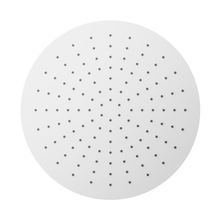 NERO ROUND SHOWER HEAD 300MM MATTE WHITE