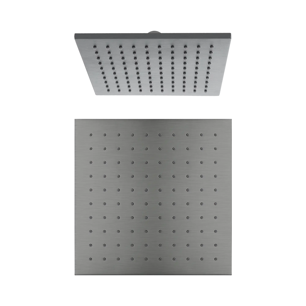 NERO 250MM SQUARE SHOWER HEAD GUN METAL
