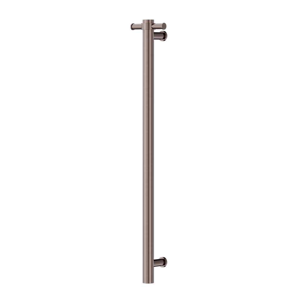 NERO MECCA NON-HEATED VERTICAL TOWEL RAIL BRUSHED BRONZE 900MM