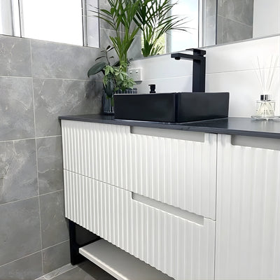 OTTI NOOSA MATTE WHITE 1200MM SINGLE BOWL FLOOR STANDING VANITY