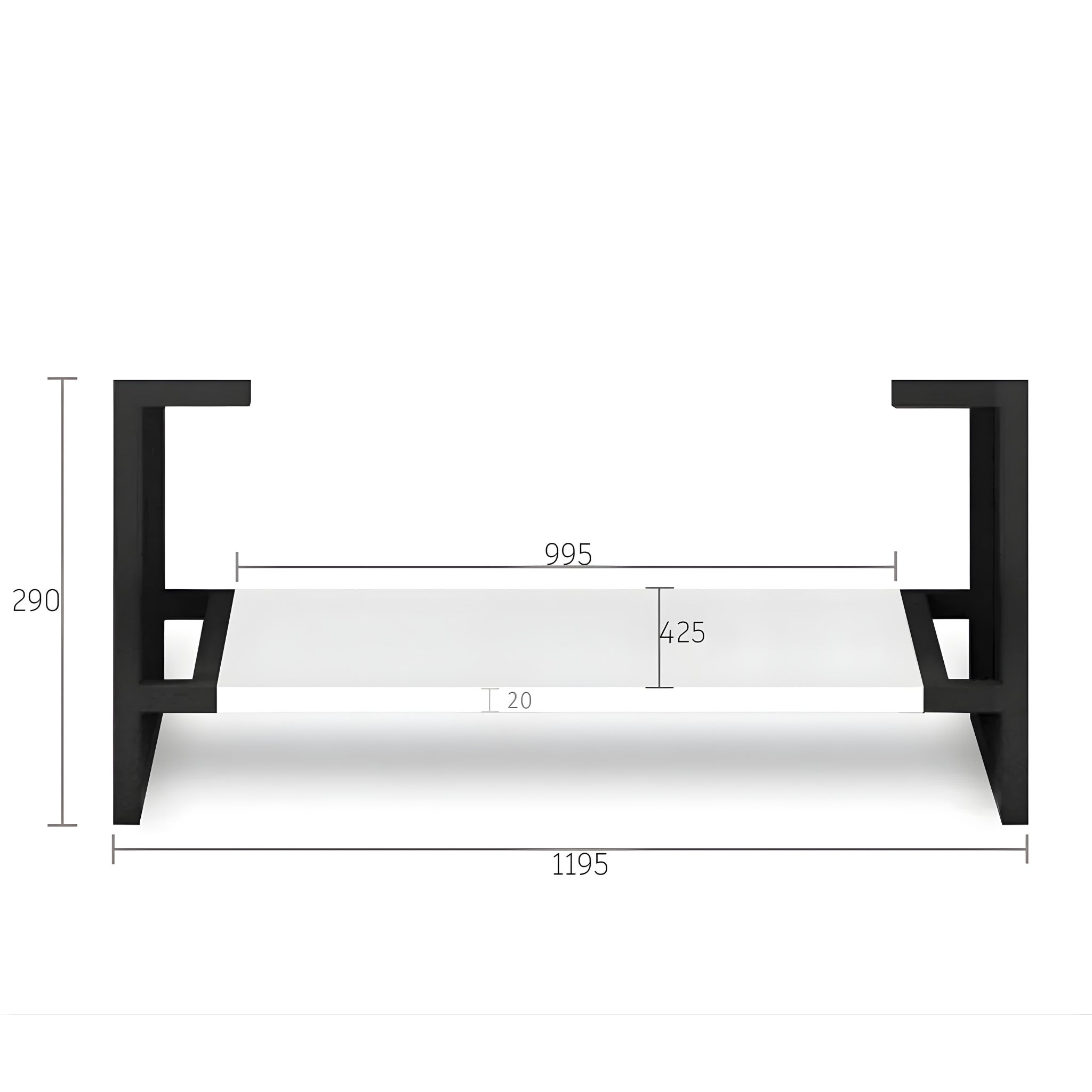 OTTI NOOSA MATTE WHITE 1200MM SINGLE BOWL FLOOR STANDING VANITY