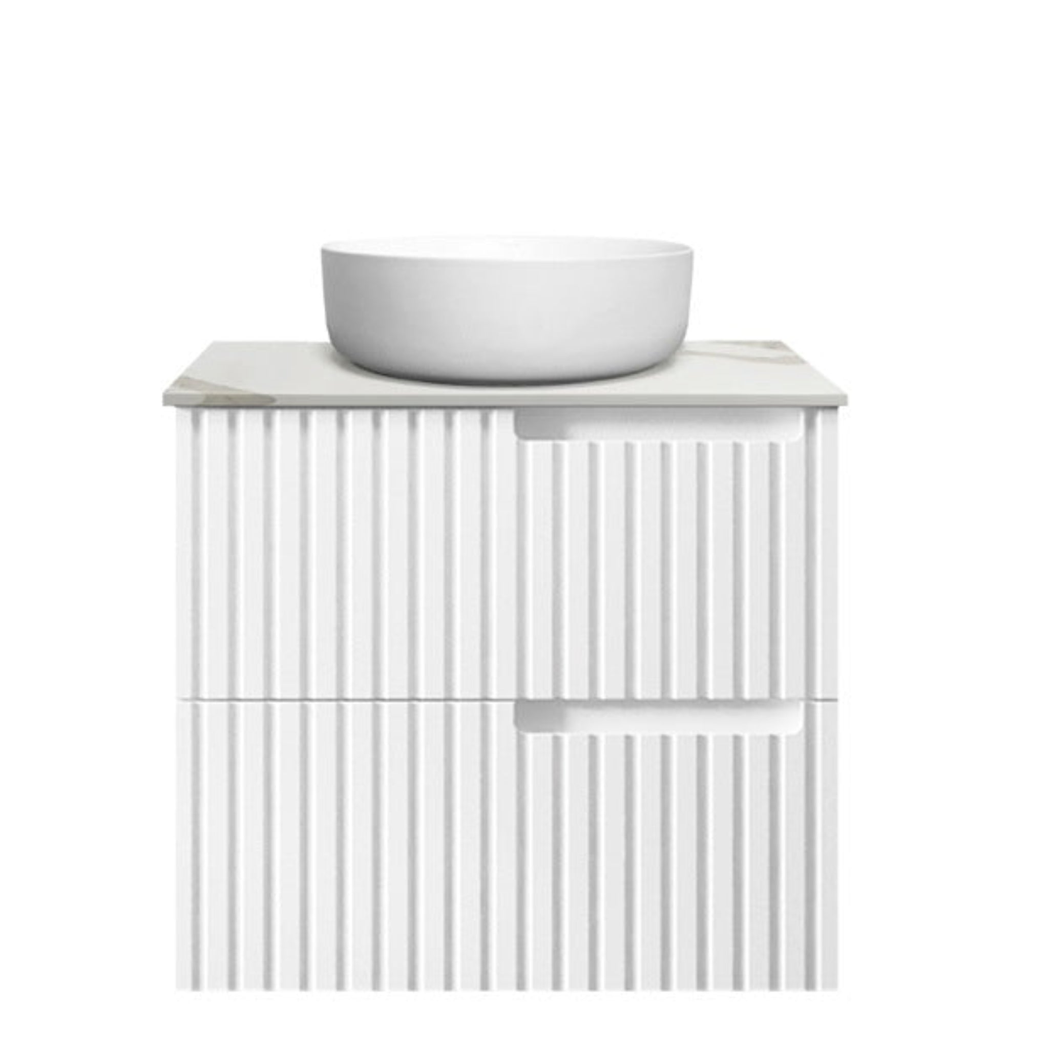 OTTI NOOSA MATTE WHITE 600MM SINGLE BOWL FLOOR STANDING VANITY
