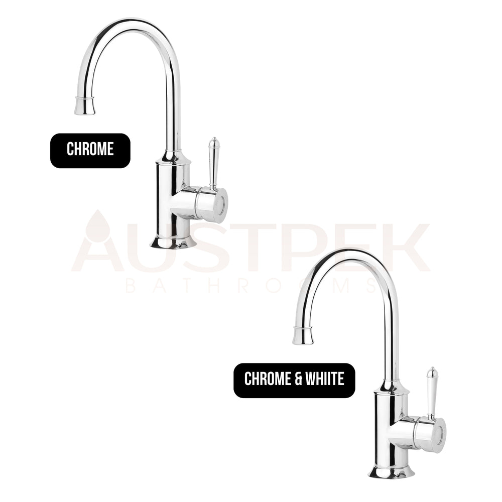 PHOENIX NOSTALGIA GOOSENECK SINK MIXER 160MM CHROME