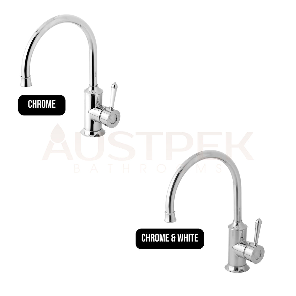 PHOENIX NOSTALGIA GOOSENECK SINK MIXER 220MM CHROME